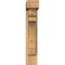 Ekena Millwork Olympic Block Smooth Bracket w/ Offset Brace, Western Red Cedar, 5 1/2"W x 18"D x 30"H BKT0604X18X30OLY05SWR - alternate 2